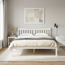 Load image into Gallery viewer, Capra Queen Wooden Bed Frame - White