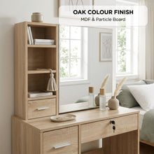 Load image into Gallery viewer, 23986-carnation-dressing-table-with-drawers-set-oak-2607014