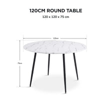 Load image into Gallery viewer, lt11036-elijah-120cm-round-dining-table-marble-2607012