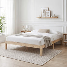 Load image into Gallery viewer, 24487-miro-queen-wooden-bed-frame-natural-2607032