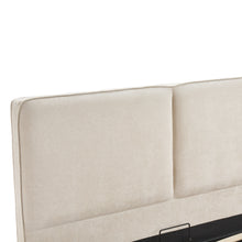 Load image into Gallery viewer, Pureloft Queen Gas Lift Bed Frame - Linen Light Beige