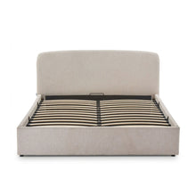 Load image into Gallery viewer, Linara Queen Gas Lift Bed Frame - Linen Light Beige