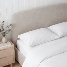 Load image into Gallery viewer, Linara Queen Gas Lift Bed Frame - Linen Light Beige