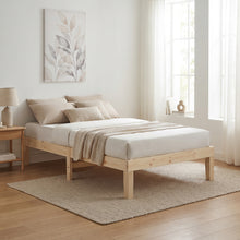 Load image into Gallery viewer, Miro Single Wooden Bed Frame - Natural