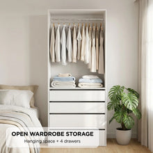 Load image into Gallery viewer, 23973-delta-4-drawer-wide-wardrobe-white-2607092