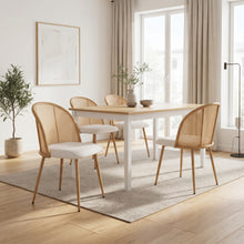 Load image into Gallery viewer, Palm Flannel Dining Chair - Set Of 4 - Beige