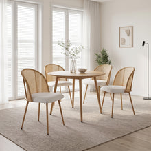Load image into Gallery viewer, Palm Flannel Dining Chair - Set Of 4 - Beige