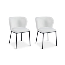 Load image into Gallery viewer, Dune Boucle Dining Chair - Set Of 2 - White