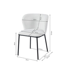 Load image into Gallery viewer, Dune Boucle Dining Chair - Set Of 2 - White