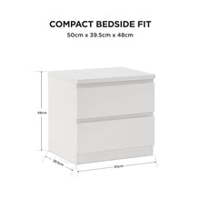 Load image into Gallery viewer, 22365-tongass-wooden-bedside-table-white-2607103