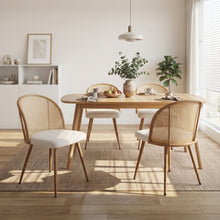 Load image into Gallery viewer, Palm Flannel Dining Chair - Set Of 4 - Beige