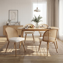 Load image into Gallery viewer, Palm Flannel Dining Chair - Set Of 4 - Beige