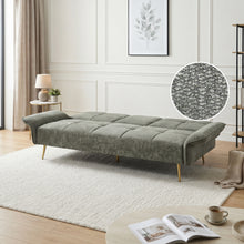 Load image into Gallery viewer, Forest 3 Seater Sofa Bed with Cup Holder - Green