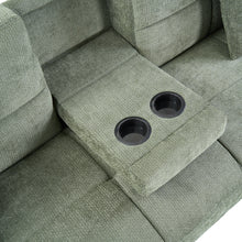 Load image into Gallery viewer, Forest 3 Seater Sofa Bed with Cup Holder - Green
