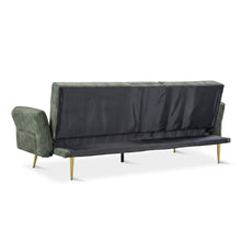 Load image into Gallery viewer, Forest 3 Seater Sofa Bed with Cup Holder - Green
