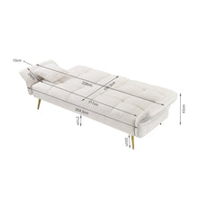Load image into Gallery viewer, Forest 3 Seater Sofa Bed with Cup Holder - Beige