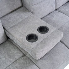 Load image into Gallery viewer, Forest 3 Seater Sofa Bed with Cup Holder - Dark Grey