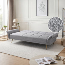 Load image into Gallery viewer, Forest 3 Seater Sofa Bed with Cup Holder - Dark Grey