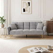 Load image into Gallery viewer, Forest 3 Seater Sofa Bed with Cup Holder - Dark Grey