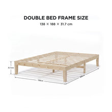 Load image into Gallery viewer, 24486-miro-double-wooden-bed-frame-natural-2607173