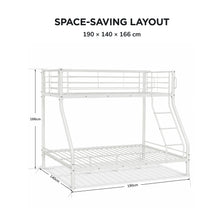 Load image into Gallery viewer, 24348-link-metal-triple-bunk-bed-frame-white-2607212