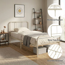 Load image into Gallery viewer, 24434-bolt-single-metal-bed-frame-light-khaki-2607215