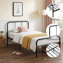Load image into Gallery viewer, 24437-bolt-king-single-metal-bed-frame-black-2607215