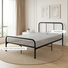 Load image into Gallery viewer, 24437-bolt-king-single-metal-bed-frame-black-2607212