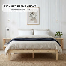 Load image into Gallery viewer, Miro Queen Wooden Bed Frame - Natural