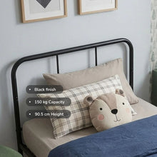 Load image into Gallery viewer, 24438-bolt-single-metal-bed-frame-black-2607214