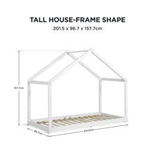 Load image into Gallery viewer, Homi Single Wooden Bed Frame - White