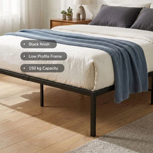 Load image into Gallery viewer, 24442-lite-double-metal-bed-frame-black-2607214