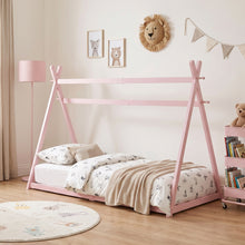 Load image into Gallery viewer, Harbor Single Wooden Bed Frame - Pink
