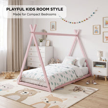 Load image into Gallery viewer, Harbor Single Wooden Bed Frame - Pink