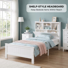 Load image into Gallery viewer, Sprout King Single Wooden Bed Frame - White
