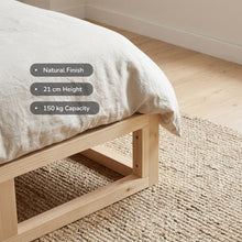Load image into Gallery viewer, 24480-loom-single-wooden-bed-frame-natural-2607214