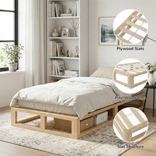 Load image into Gallery viewer, 24480-loom-single-wooden-bed-frame-natural-2607215