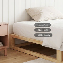 Load image into Gallery viewer, 24481-loom-king-single-wooden-bed-frame-natural-2607214