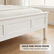 Load image into Gallery viewer, Flexa King Single Wooden Bed Frame - White