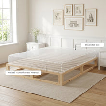 Load image into Gallery viewer, 24482-loom-double-wooden-bed-frame-natural-2607212