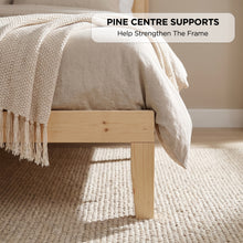 Load image into Gallery viewer, Tropi Double Wooden Bed Frame - Natural