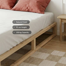 Load image into Gallery viewer, 24483-loom-queen-wooden-bed-frame-natural-2607214