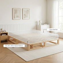 Load image into Gallery viewer, 24483-loom-queen-wooden-bed-frame-natural-2607212
