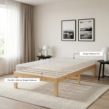 Load image into Gallery viewer, 24484-miro-single-wooden-bed-frame-natural-2607212