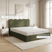 Load image into Gallery viewer, lt11011-cove-queen-gas-lift-bed-frame-dark-green-2607222