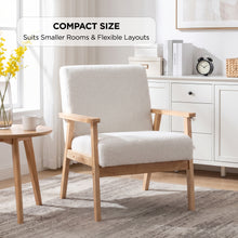 Load image into Gallery viewer, Aven Boucle Armchair - White