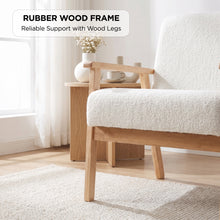 Load image into Gallery viewer, Aven Boucle Armchair - White