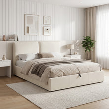 Load image into Gallery viewer, Sorell Queen Gas Lift Bed Frame - Beige