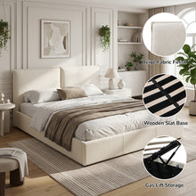 Load image into Gallery viewer, lt11015-sorell-super-king-gas-lift-bed-frame-beige-2607215