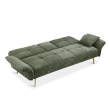 Load image into Gallery viewer, Forest 3 Seater Sofa Bed with Cup Holder - Green